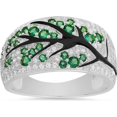 Queen Jewels Tree Of Life Ring In Silver