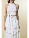 Queen Moda Positano Nerina Top In Ivory In White