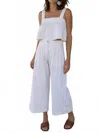 Queen Moda Positano Questa Crop Top In White In White