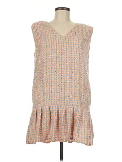 Pre-owned Queen Of Sparkles Casual Dress In Orange