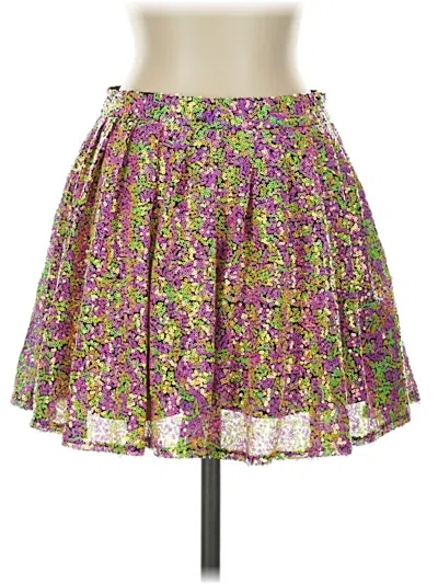 Pre-owned Queen Of Sparkles Casual Skirt In Purple
