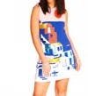 Queen Of Sparkles Coastal House Scene Knit Tank Dress In Multi In Multi