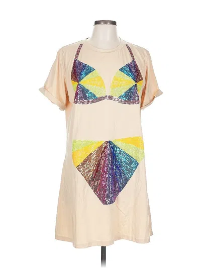 Pre-owned Queen Of Sparkles Cocktail Dress In Brown