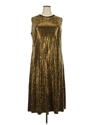 Pre-owned Queen Of Sparkles Cocktail Dress In Gold