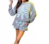 Queen Of Sparkles Dusty Tonal Skeleton Shorts In Grey In Multi