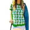 Queen Of Sparkles Golf Ball & Golf Tee T-shirt In Green In Green