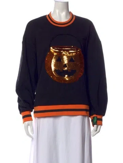 Pre-owned Queen Of Sparkles Graphic Print Crew Neck Sweatshirt In Multicolor