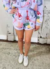 Queen Of Sparkles Guitar And Boots Short In Lavender Multi