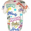 QUEEN OF SPARKLES HOWDY ALL OVER TEE IN WHITE