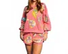 Queen Of Sparkles Multi Shell Shorts In Pink In Multi