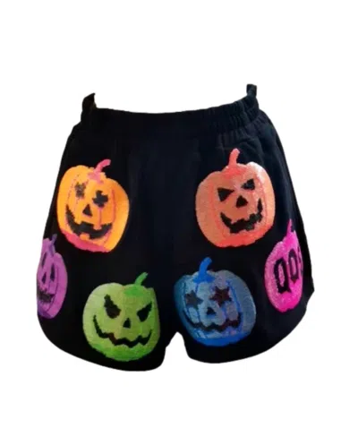 Queen Of Sparkles O Lantern Shorts In Black