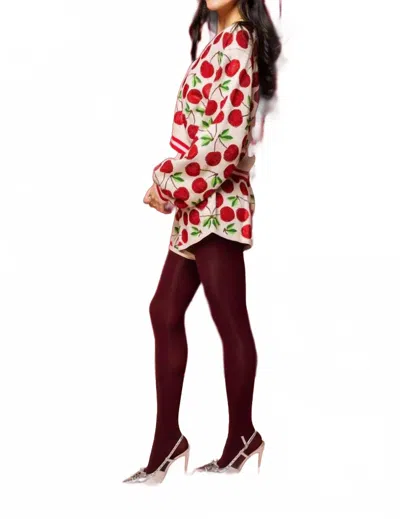 Queen Of Sparkles Pink Cherry Shorts In Pale Pink In Brown