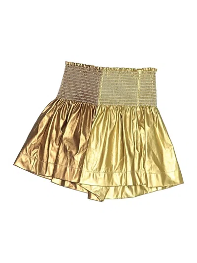 Pre-owned Queen Of Sparkles Shorts In Gold