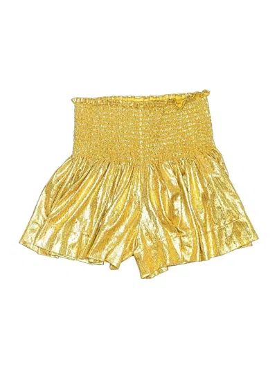 Pre-owned Queen Of Sparkles Shorts In Gold