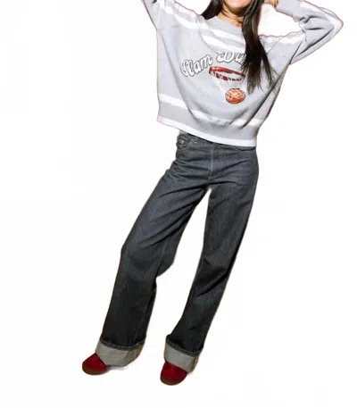 Queen Of Sparkles Slam Dunk Sweater In Grey In Gray