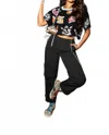 Queen Of Sparkles Sneakers With Wings Top In Black In Black