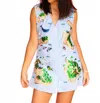 Queen Of Sparkles Stripe Island Cotton Tank Dress In Blue & White In Multi