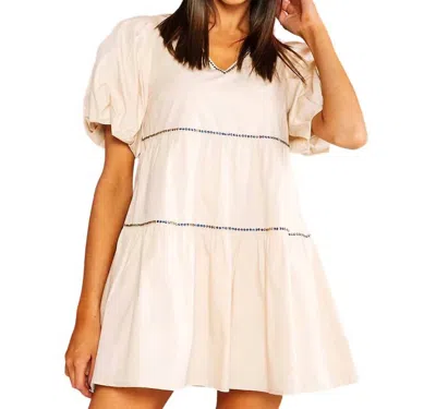 Queen Of Sparkles Tipsy Cowgirl Dress In Tan In Beige