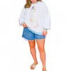 Queen Of Sparkles Wedding Cake Sweatshirt In White In White