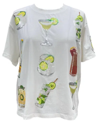 Queen Of Sparkles Women's Multi Drink Tee In White