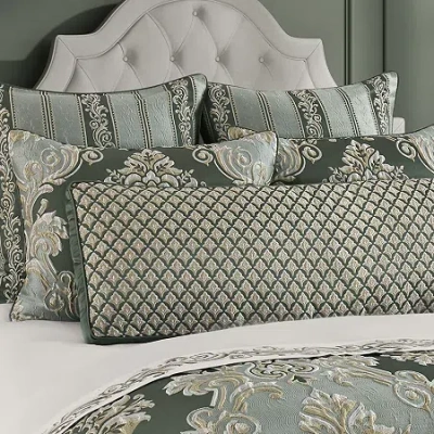 Queen Street Adelina 1 Pair Bolster Throw Pillow In Blue