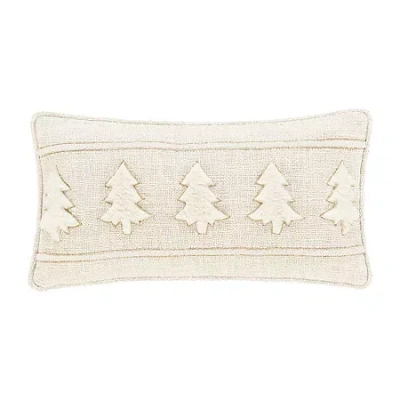 Queen Street Aglow Square Throw Pillow In White