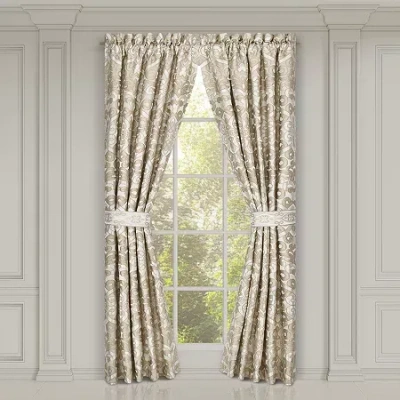 Queen Street Amarella Rod Pocket Room Darkening Set Of 2 Curtain Panel In Yellow