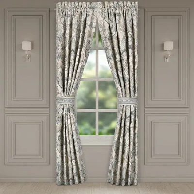 Queen Street Annalise Rod Pocket Room Darkening Set Of 2 Curtain Panel In Green