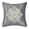 Queen Street Annalise Square Throw Pillow In Silver
