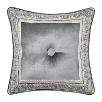 Queen Street Annalise Square Throw Pillow In Silver