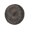 Queen Street Antonia Tufted Round Throw Pillow In Brown