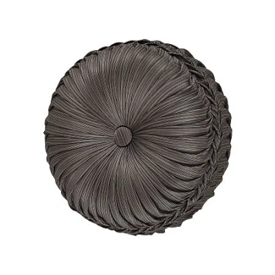 Queen Street Antonia Tufted Round Throw Pillow In Brown