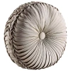 Queen Street Antonia Tufted Round Throw Pillow In Sand
