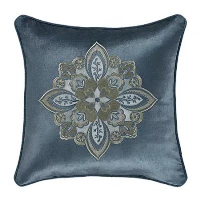 Queen Street Anzalone Square Throw Pillow In Blue