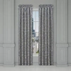 Queen Street Bacoli Rod Pocket Energy Saving Light-filtering Set Of 2 Curtain Panel In Silver