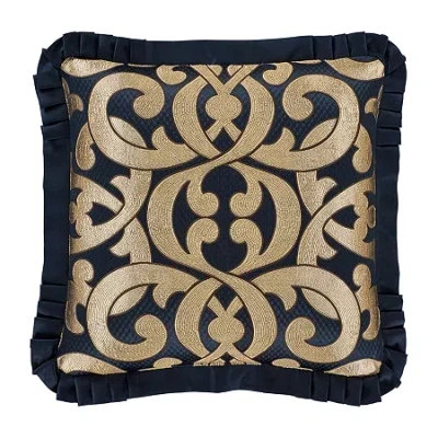 Queen Street Baylor Square Throw Pillow In Blue