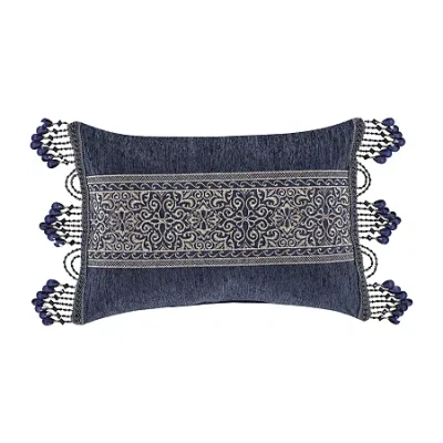Queen Street Bayonne Rectangular Throw Pillow In Blue