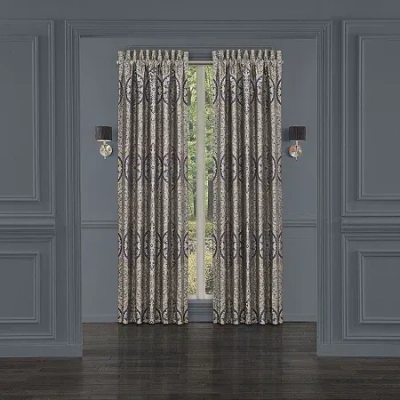 Queen Street Bayonne Rod Pocket Light-filtering Set Of 2 Curtain Panel In Blue