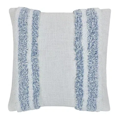 Queen Street Beachview Square Throw Pillow In Blue