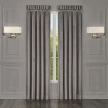 Queen Street Belford Rod Pocket Light-filtering Set Of 2 Curtain Panel In Gray