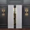 Queen Street Belize Rod Pocket Light-filtering Set Of 2 Curtain Panel In White