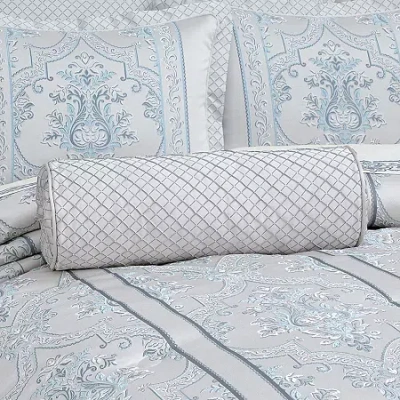 Queen Street Bellfield 1 Pair Bolster Throw Pillow In Silver