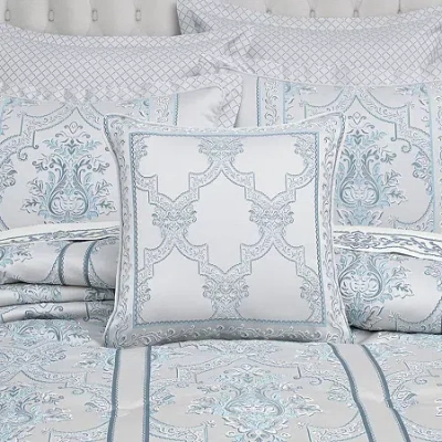 Queen Street Bellfield 1 Pair Square Throw Pillow In Silver