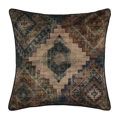 Queen Street Benson Bolster Throw Pillow In Blue