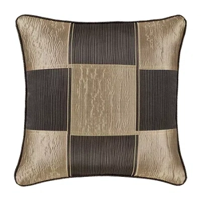Queen Street Benton Bronze Square Throw Pillow In Brown