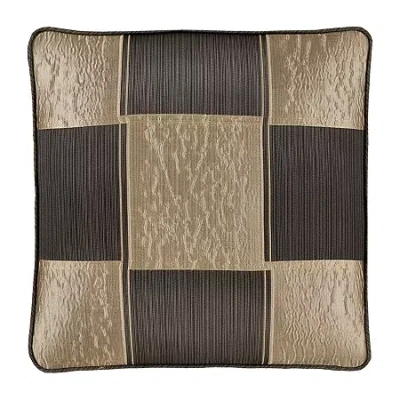 Queen Street Benton Bronze Square Throw Pillow In Brown