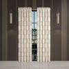 Queen Street Benton Rod Pocket Light-filtering Set Of 2 Curtain Panel In Yellow