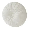 Queen Street Blanchard Round Throw Pillow In White