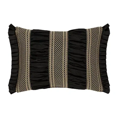 Queen Street Branson Black & Gold Rectangular Throw Pillow