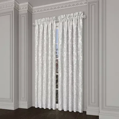 Queen Street Branson Rod Pocket Light-filtering Set Of 2 Curtain Panel In Gray